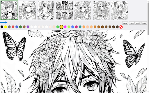 Anime Coloring Pages screenshot
