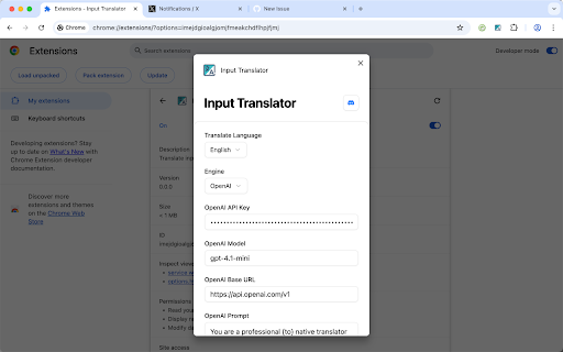 Input Translator screenshot