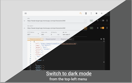 tweak: mock and modify HTTP requests screenshot