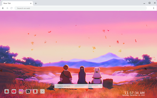 Frieren Skybound Butterflies Live Wallpaper screenshot