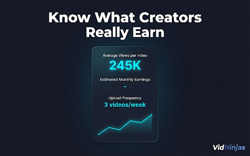 VidNinjas — YouTube Analytics & AI Creator Tools screenshot