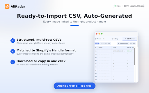 AliRadar - Aliexpress Dropshipping Assistant screenshot