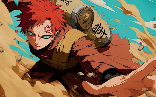 Naruto Gaara Of The Sand Live Wallpaper screenshot