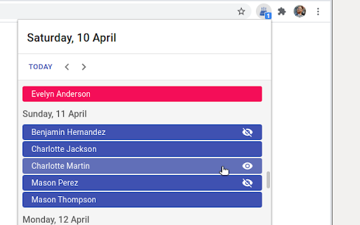 Birthday Calendar Exporter for Facebook screenshot