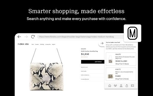 ModeSens: Purchase Assistant screenshot