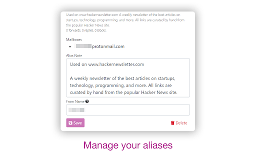 SimpleLogin by Proton: Secure Email Aliases screenshot