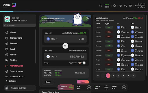 Eternl screenshot