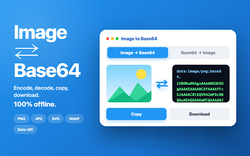 Image to Base64 & Base64 to Image screenshot