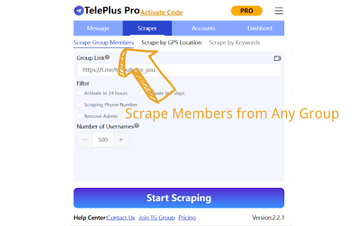 TelePlus - Multi-Accounts Sender screenshot