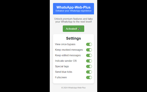 WhatsApp-Web-Plus screenshot