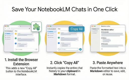 NotebookLM Chat History Exporter - Gemini Notebook screenshot