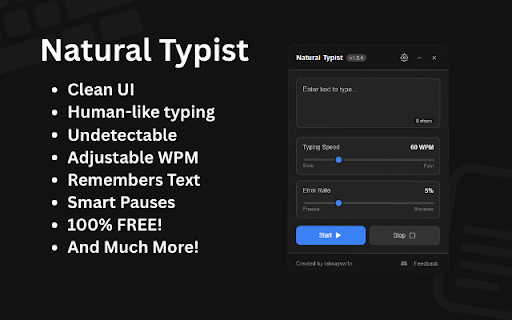 Natural Typist - Human Typing Simulator screenshot
