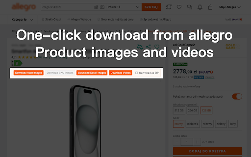 Allegro Image and Video Downloader screenshot