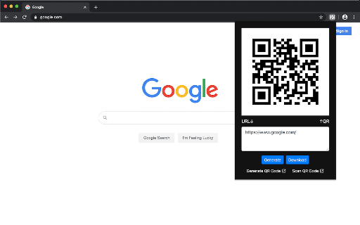 QR Code screenshot