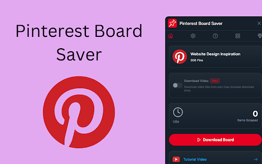Pinterest Board Saver screenshot