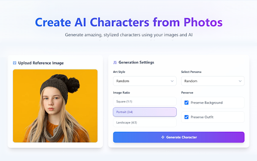 AI Character Generator screenshot