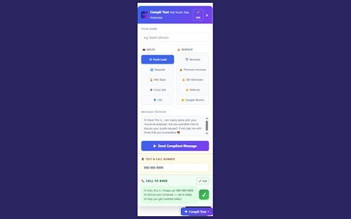 Compli-Text screenshot