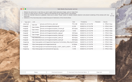 Bulk Media Downloader screenshot