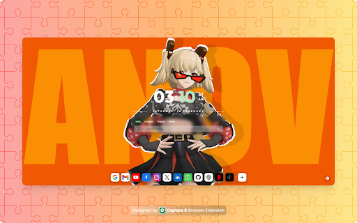 Glossy New Tab - Say Goodbye to Boring Tabs screenshot