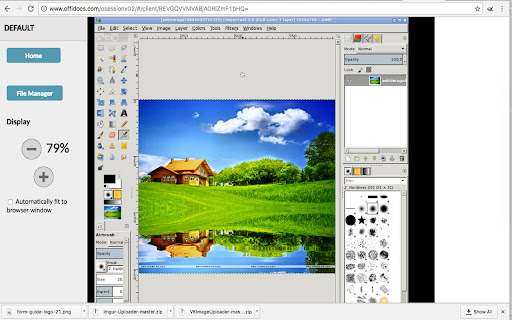 Gimp online - image editor and paint tool screenshot