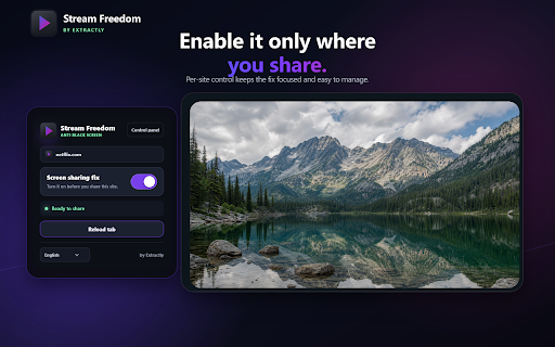 Stream Freedom - Anti Black Screen screenshot