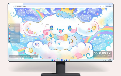 Cinnamoroll Rainbow Live Wallpaper screenshot