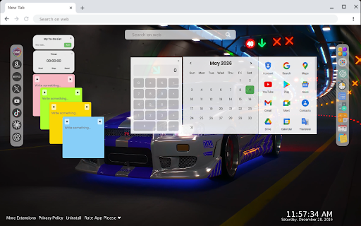 Nissan Skyline Live Wallpaper New Tab screenshot