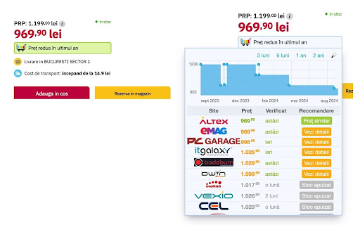 xPrice - istoric preturi & coduri de reducere screenshot
