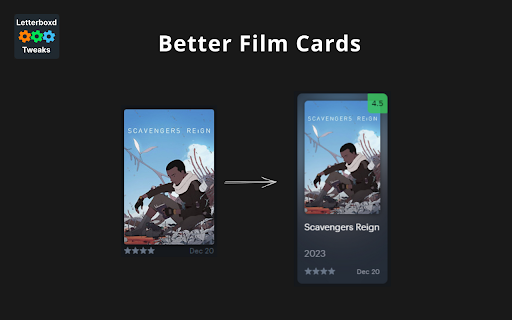 Letterboxd Tweaks screenshot