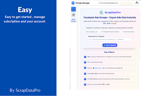 FB Ads Scraper - Facebook Ads Scraper screenshot