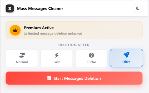 Delete X (Twitter) Messages 2026 screenshot