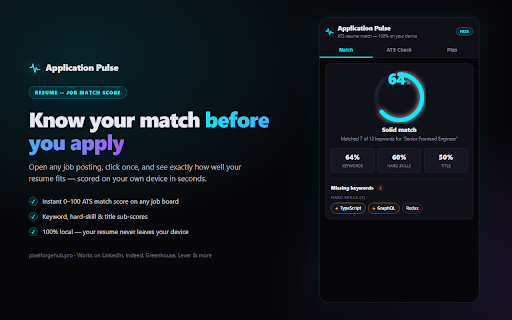 Application Pulse — Resume Matcher screenshot