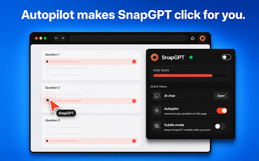 SnapGPT: AI Homework Help & Quiz Solver for Canvas, Blackboard & More screenshot
