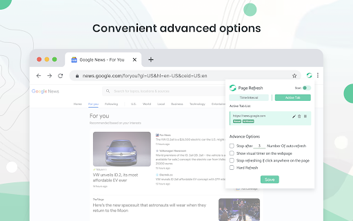 Auto Refresh & Page Monitor screenshot