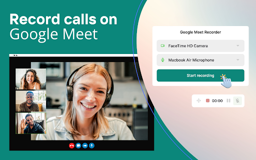 Record Google Meet screenshot