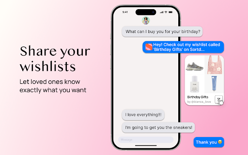 Sortd - Save to Wishlist screenshot