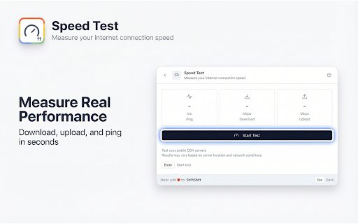 Internet Speed Test screenshot