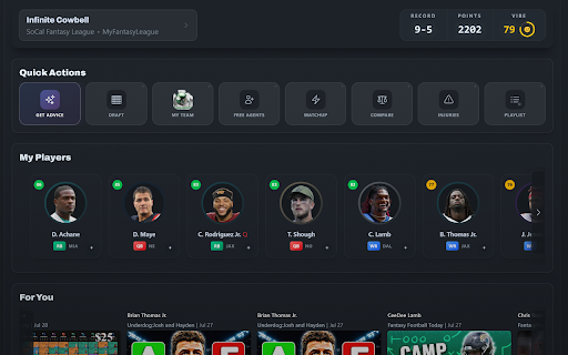 twif: fantasy football advisor screenshot
