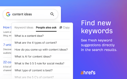 Ahrefs SEO Toolbar screenshot