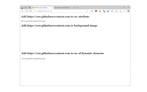 Relative Links To Absolute screenshot