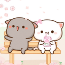 Peach & Goma Wallpapers - Kawaii Cat Backgrounds icon