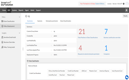 Endpoint Data Loss Prevention Plus screenshot