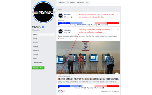 Media Bias Fact Check screenshot