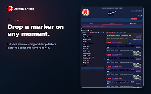 JumpMarkers screenshot