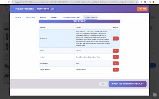 Sharkdropship dropshipping for eBay & woocommerce screenshot