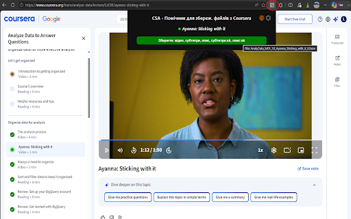 CSA - Asst. for saving files from Coursera screenshot
