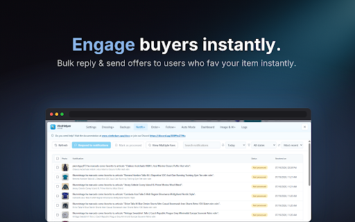 VintHelper - Vinted Bot & Sales Automation screenshot