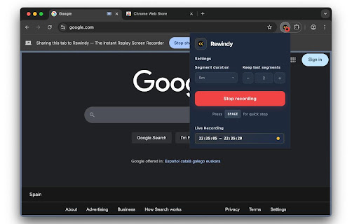 Rewindy — The Instant Replay Screen Recorder screenshot