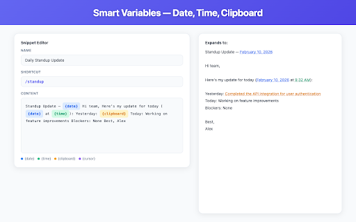 Text Expander Pro - Insert Snippets with Shortcuts screenshot