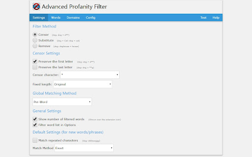 Advanced Profanity Filter screenshot